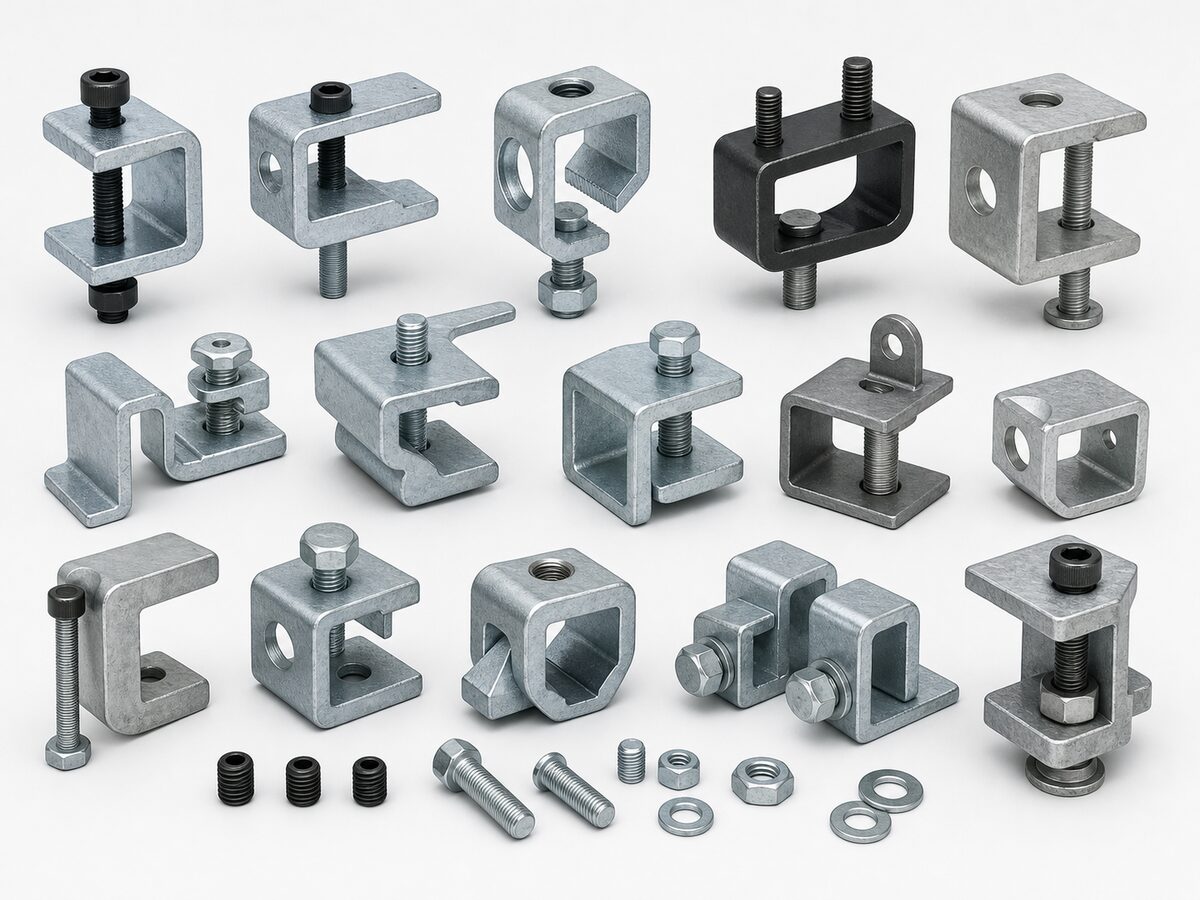 Beam Clamp for Pipe Support Brackets / Clamps made to drawings