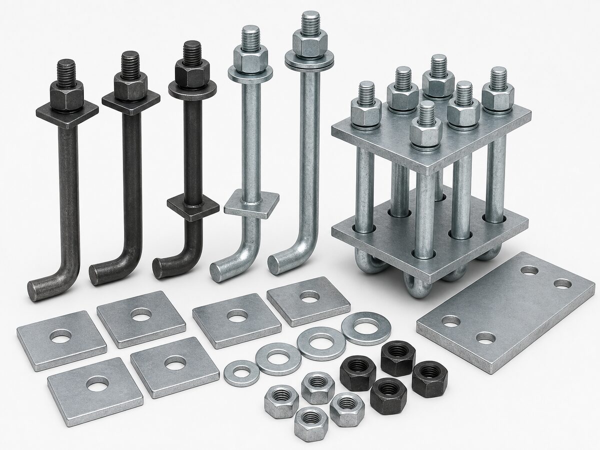 Foundation Bolts and Anchor Rod Assemblies Supplier made to drawings