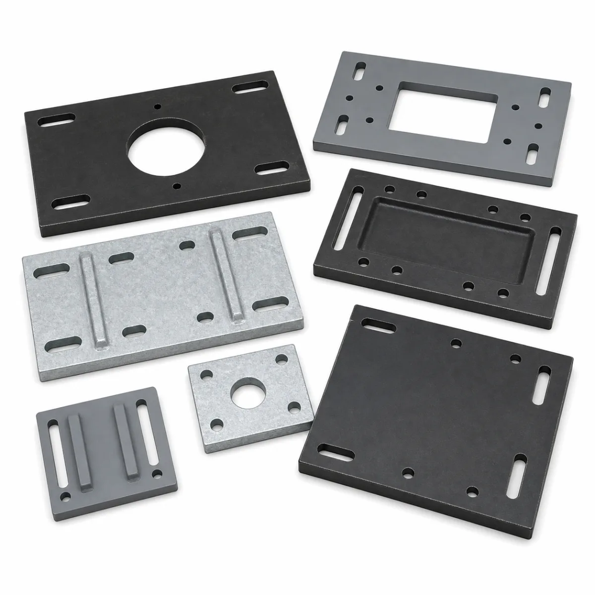 Machine Base Plates custom metal part made to drawings
