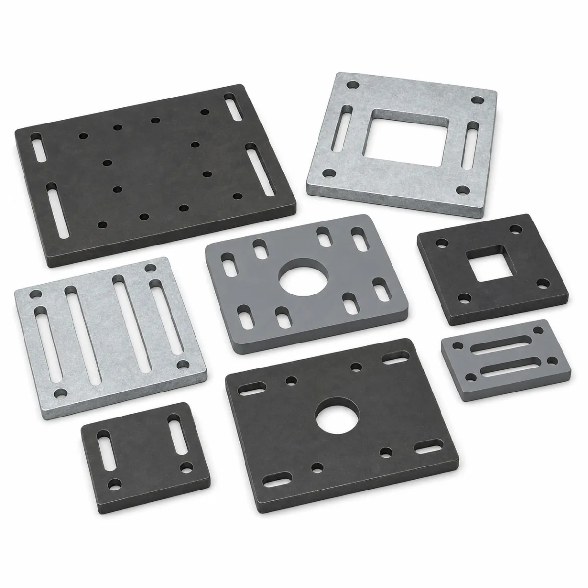 Machine Foundation Plates custom metal part made to drawings