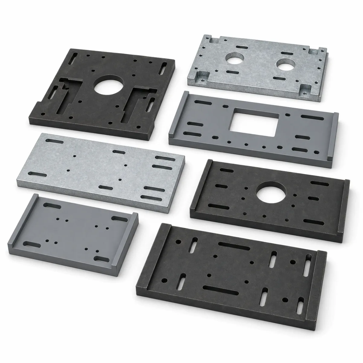 Pump Base Plates custom metal part made to drawings