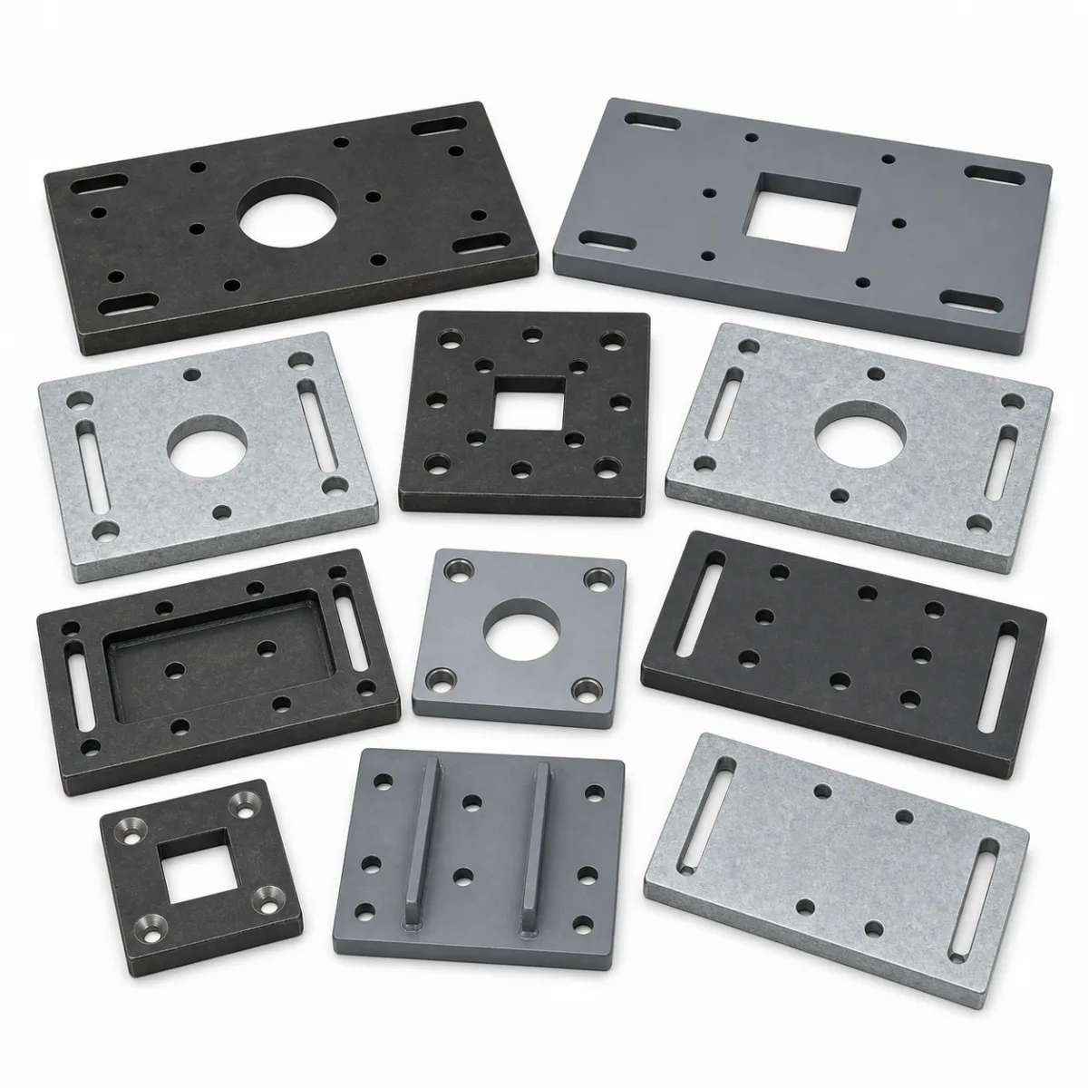 Heavy Duty Base Plates custom metal part made to drawings