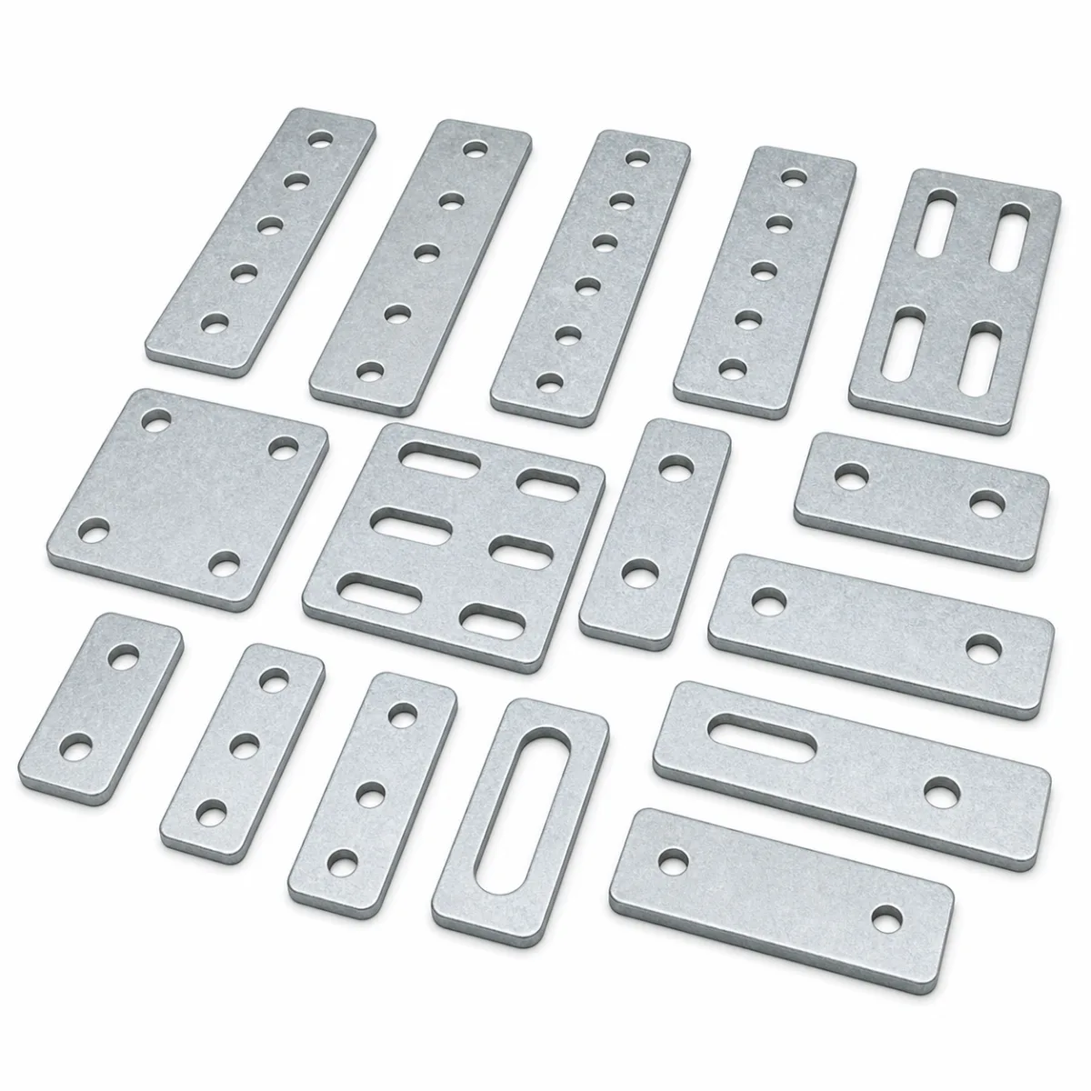 Strut Flat Plates custom metal part made to drawings