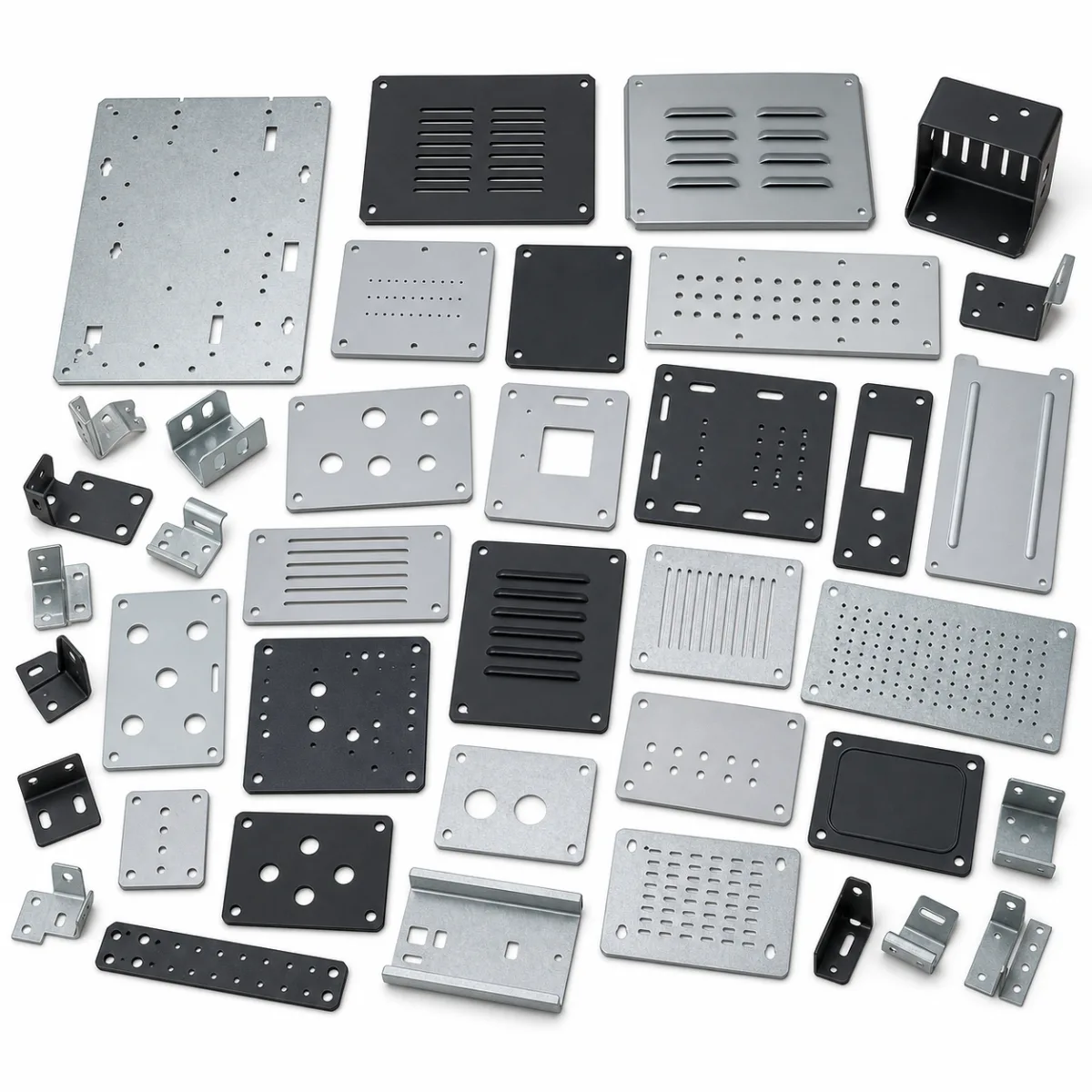 Enclosure Side Plates custom metal part made to drawings