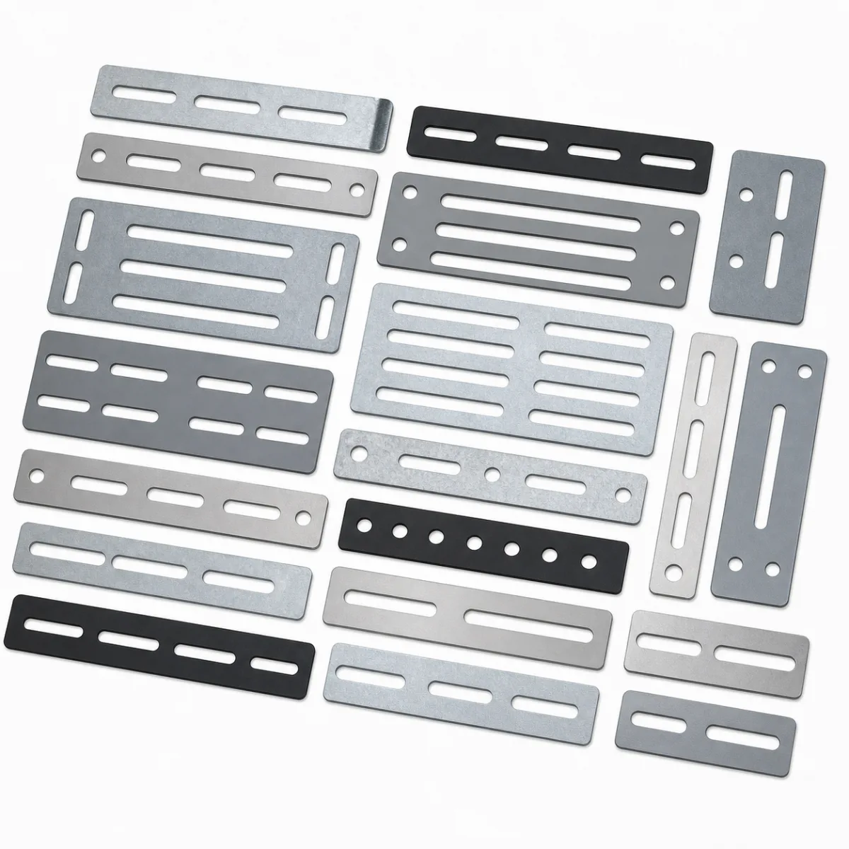 Slotted Plates custom metal part made to drawings