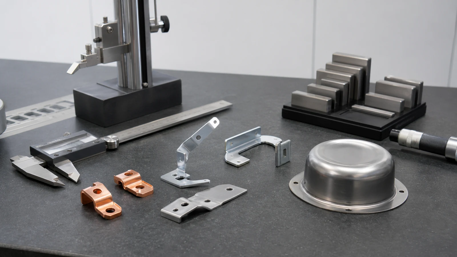 Inspection for stamped brackets and metal components